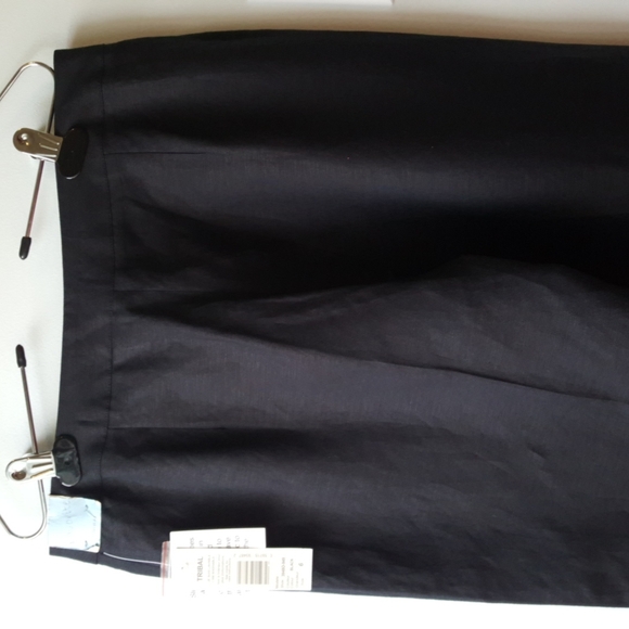 NWT Tribal FAVORITE Black Linen Blend Capri Crop Pants (6) - Picture 2 of 10